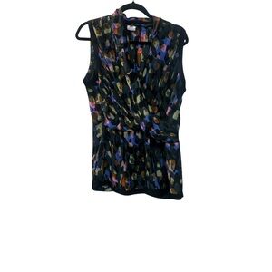 CAbi Multicolor Sleeveless Blouse